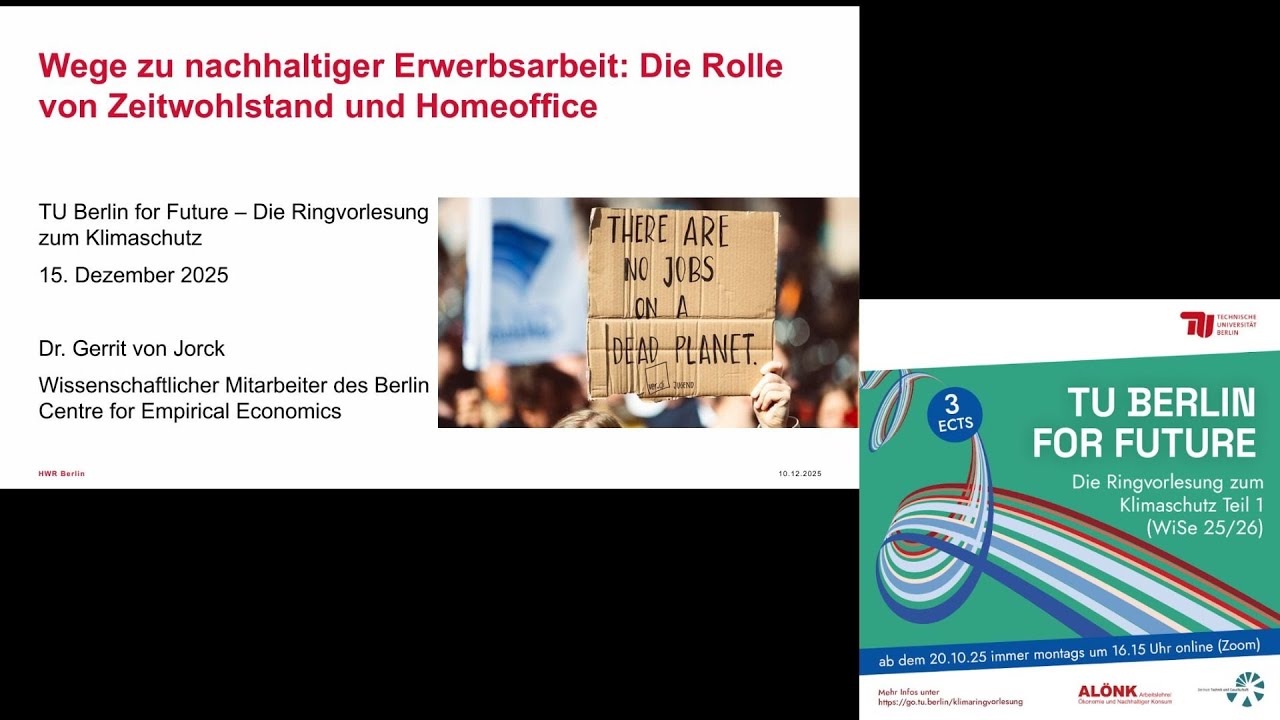 Wege zu nachhaltiger Erwerbsarbeit: Die Rolle von Zeitwohlstand und Homeoffice