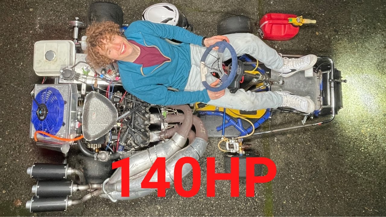 700cc 2-Stroke Go Kart: High Speed Passes