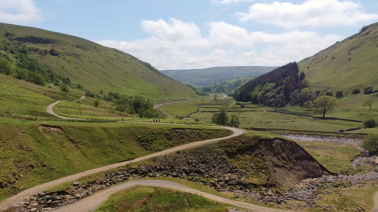 Swale  Trail complete route Yorkshire Dales