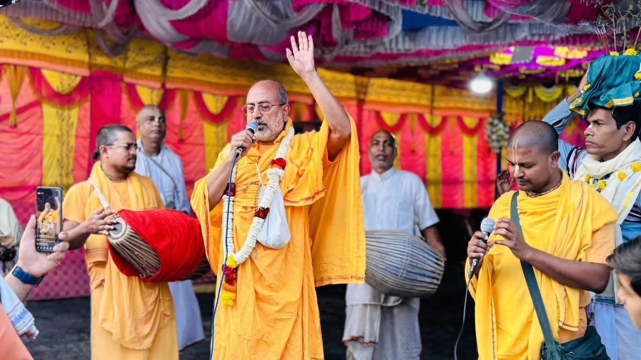 Srila Bhakti Bibudha Bodhayan Goswami Maharaj bengali lecture bhagwat path