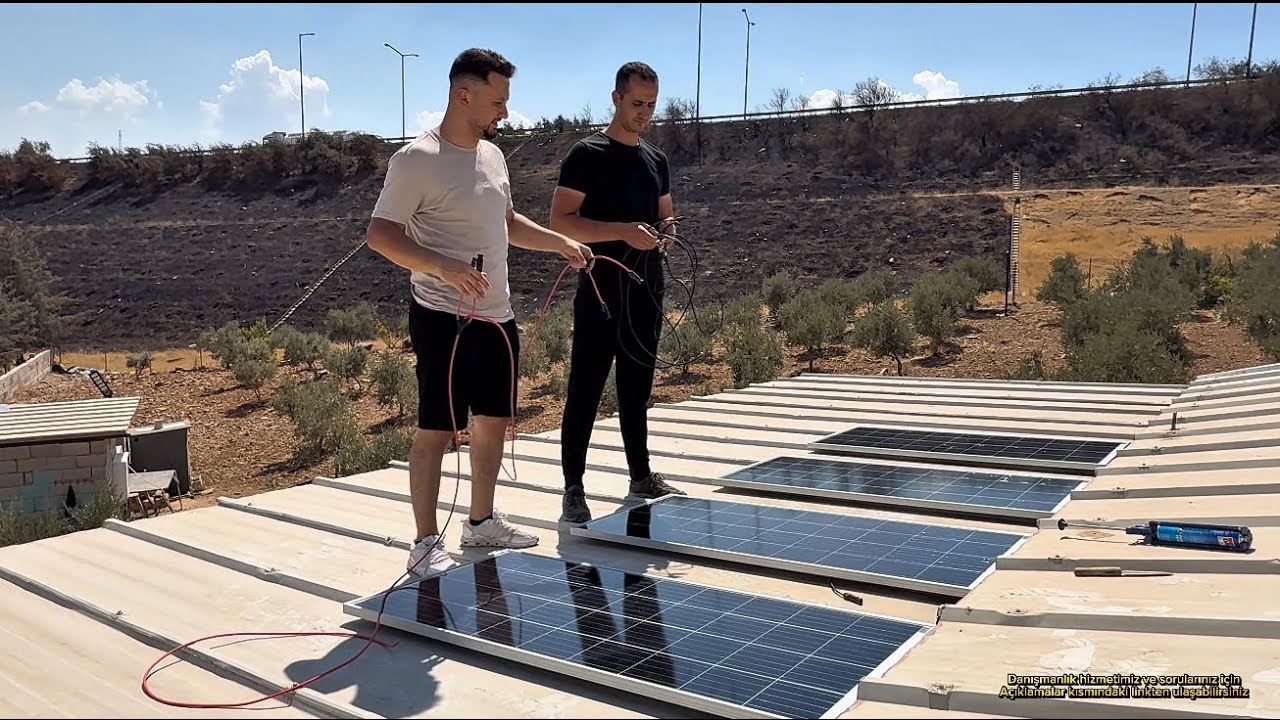 Bağ Evine Güneş Paneli Sistemi Kurdum (Adım Adım Kurulum)Eksik ekipmanlara rağmen