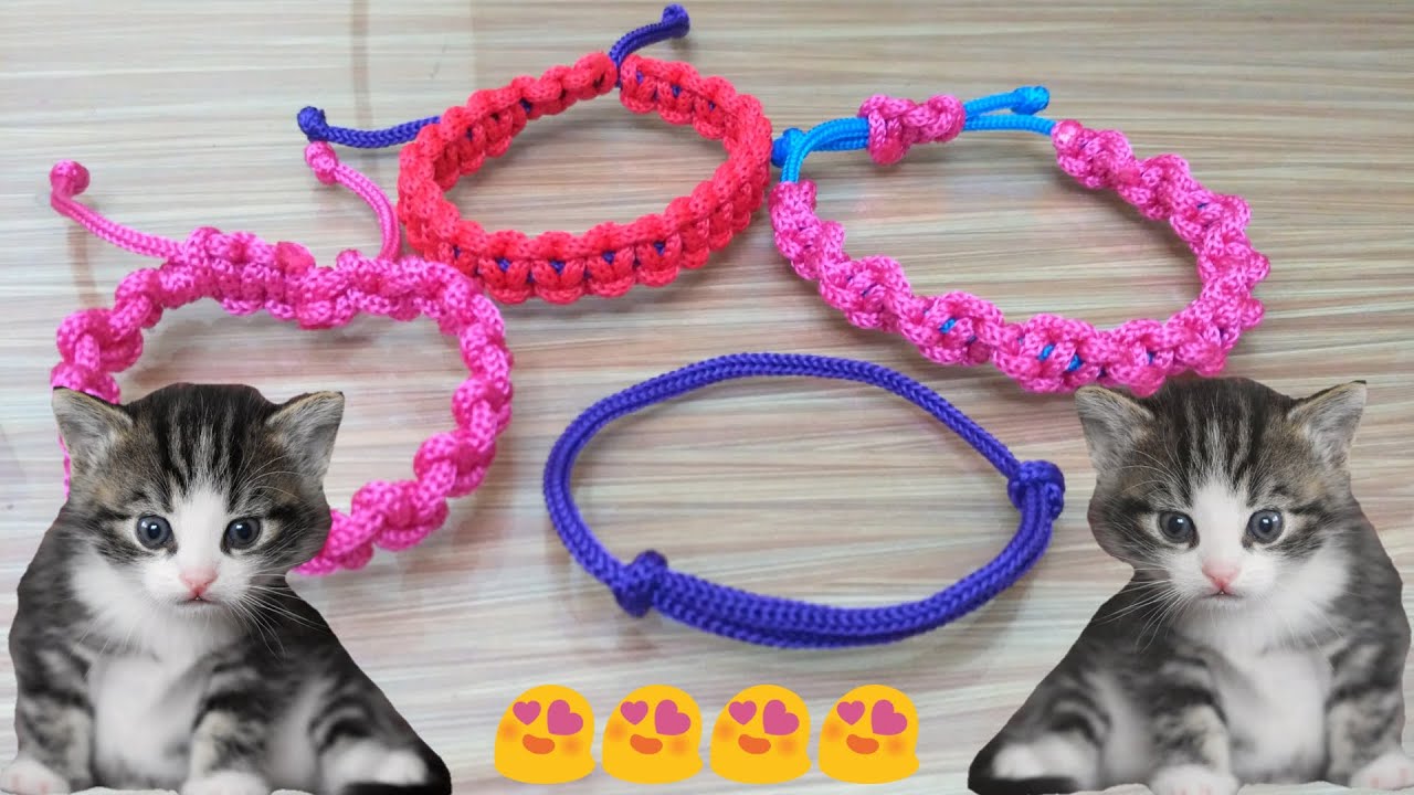 4 CARA MUDAH MEMBUAT KALUNG KUCING PELIHARAAN DARI TALI KUR