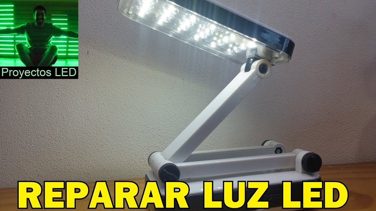 Reparando lampara recargable