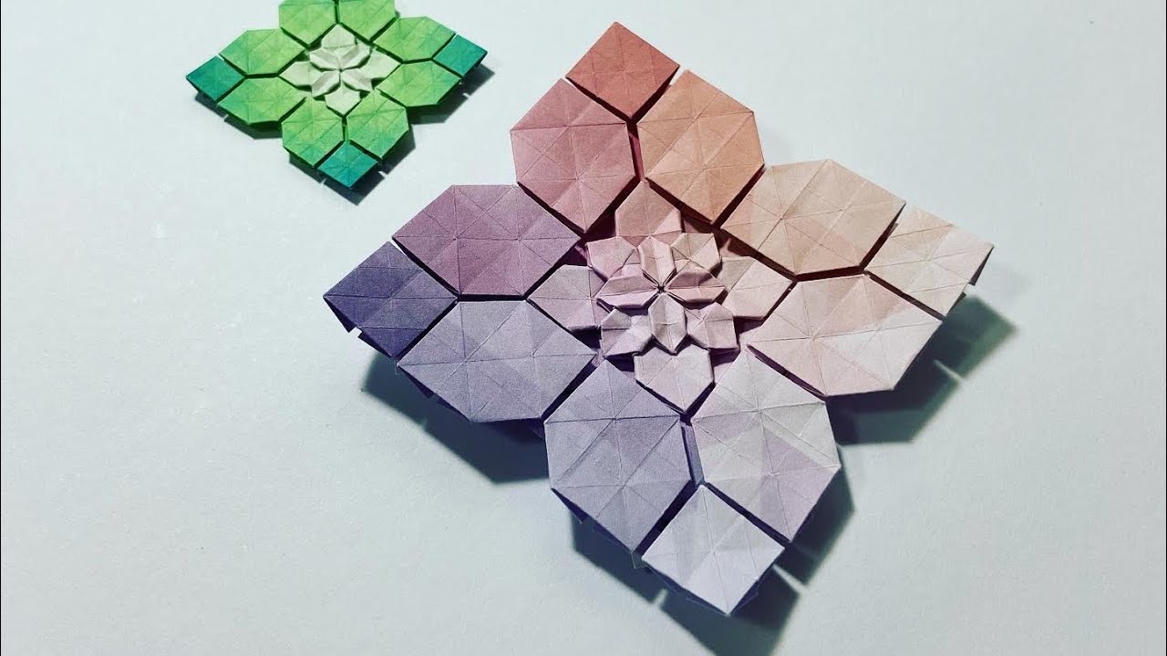 Origami Tutorial: Another Hydrangea/Clover Combination