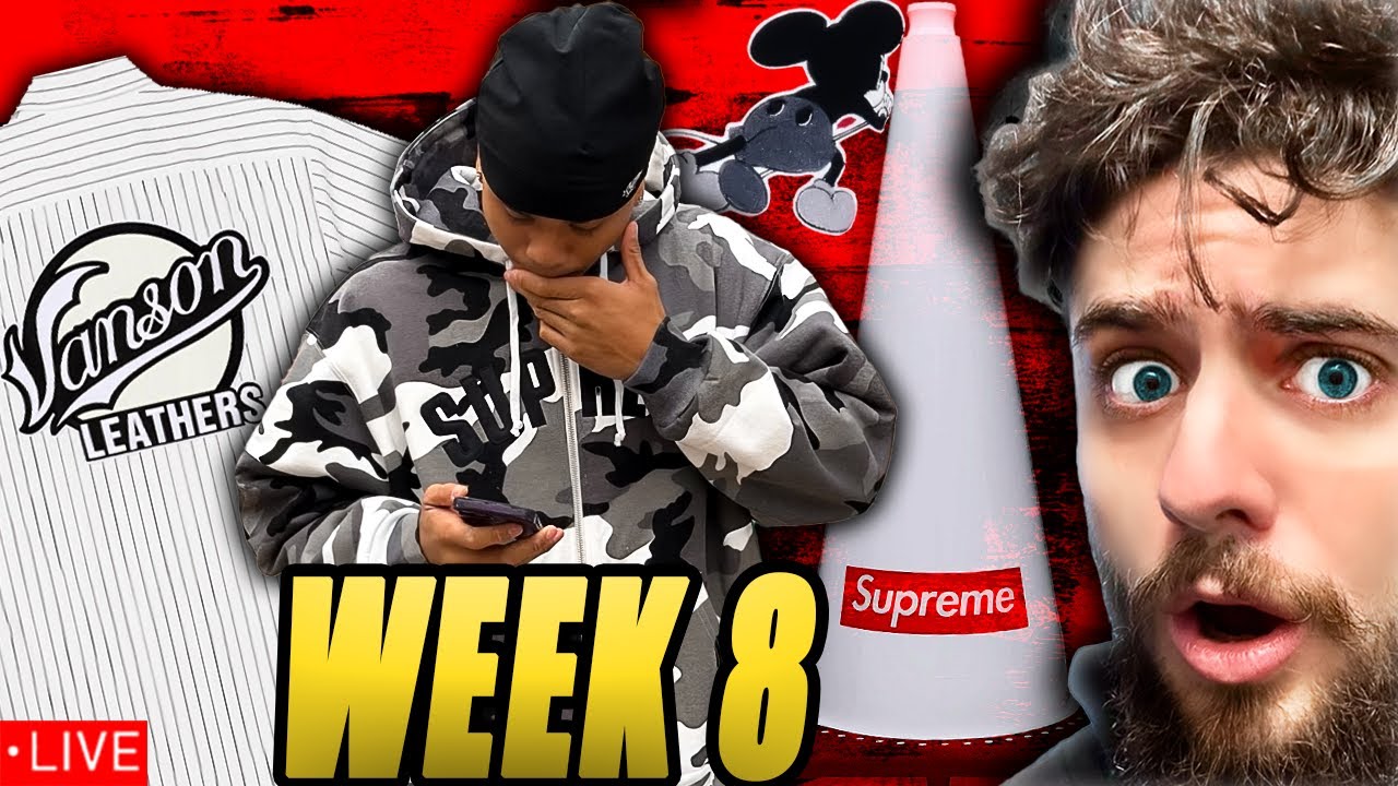 🔴 LIVE - Supreme Week 8 - Vanson Leathers x Number (N)ine Collab 