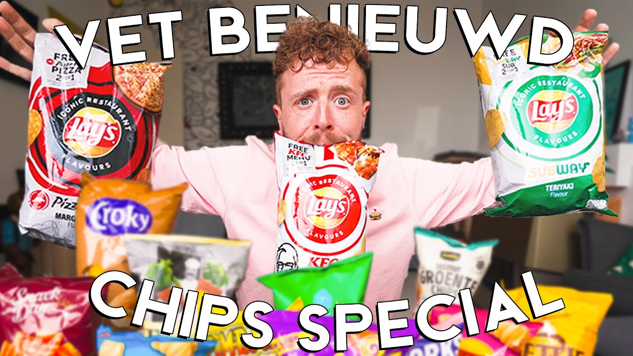 14 Gekke CHIPS smaken uit de SUPERMARKT Testen! 🤤 | Vet Benieuwd Special #1