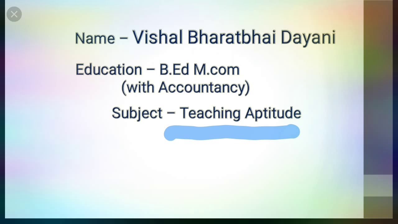Teaching Aptitude for GSET and TAT / TET in Gujarati