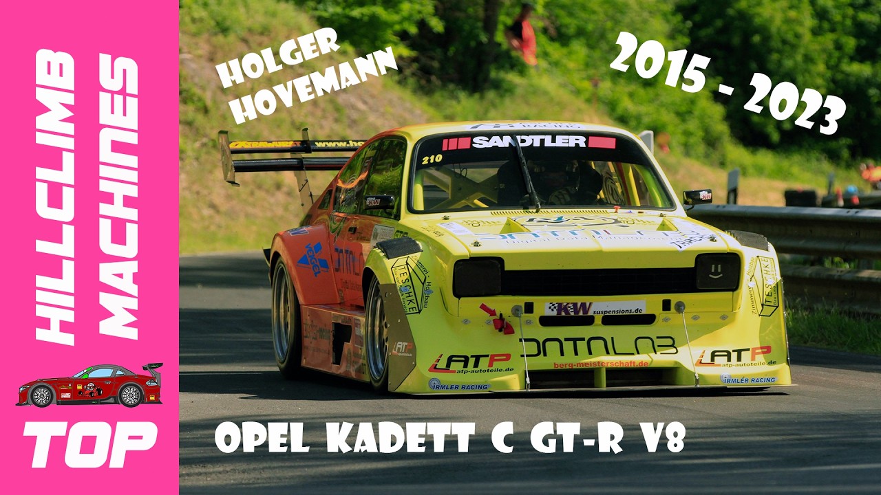 805 л.с. | Opel Kadett C GT-R 5.7L V8 | Хольгер Ховеманн | Чемпионат Германии по подъему на холм