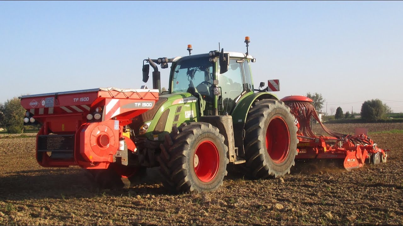 Fendt 724 & Kuhn - Semina grano 2019