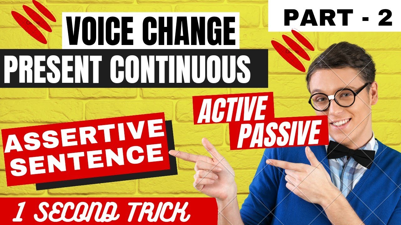 Change into Passive Voice / Active and Passive Voice / Present Continuous