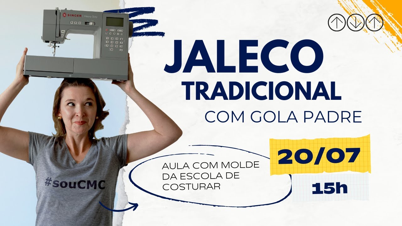 Aprenda a costurar o Jaleco com Gola Padre | Série Especial: Jalecos da Escola de Costurar
