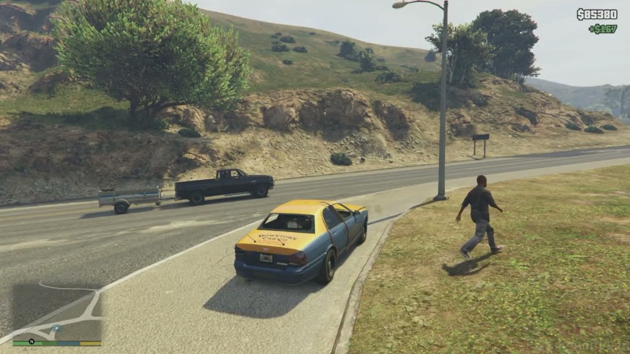Trabajando como Taxista en GTA V 52# [PS4].