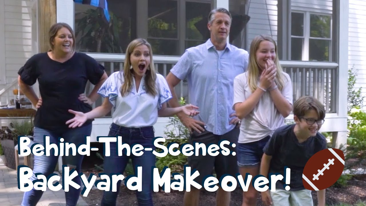 Behind-The-Scenes: Backyard Makeover with Lowe's!