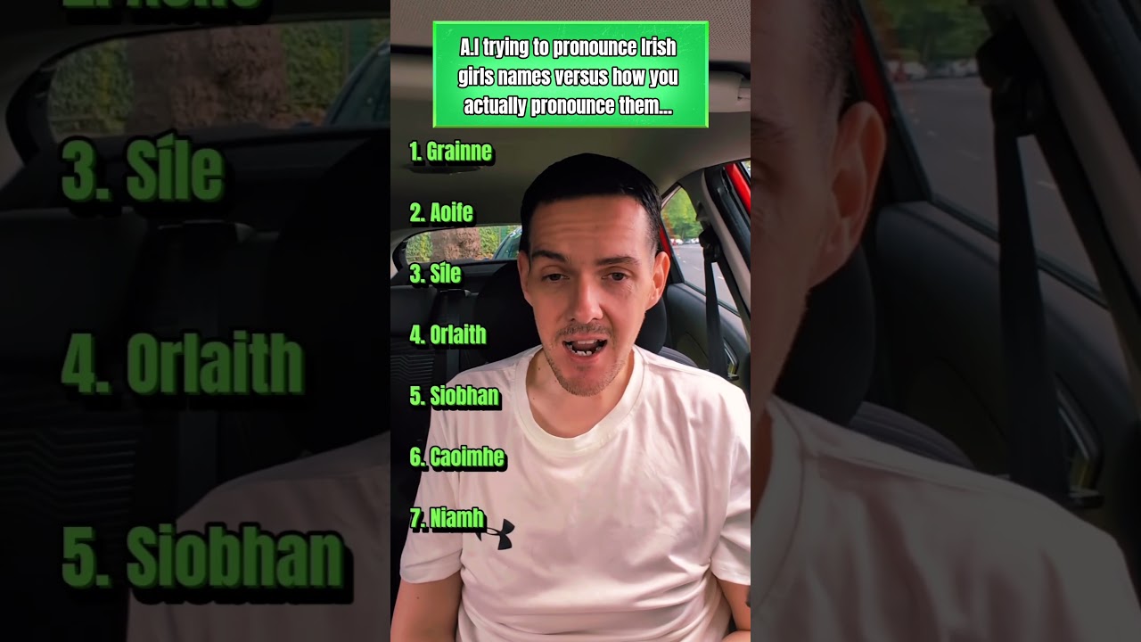 You won't believe how much A.I has butchered these Irish girls names 😲 