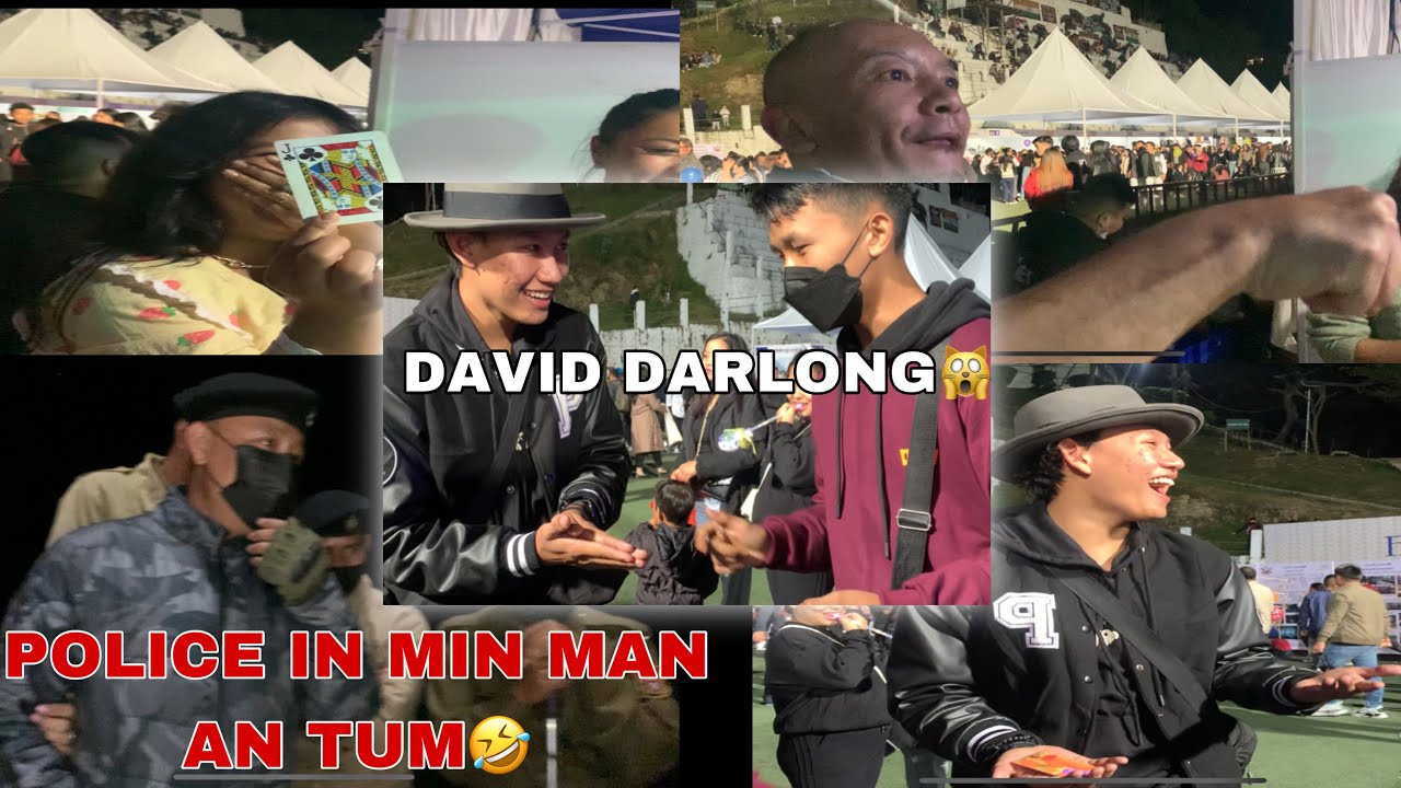 Vlog #9 | STREET MAGIC @Lammual | David Darlong bulah MAGIC ka show | Police hoin min hlau 😂 #Mizo