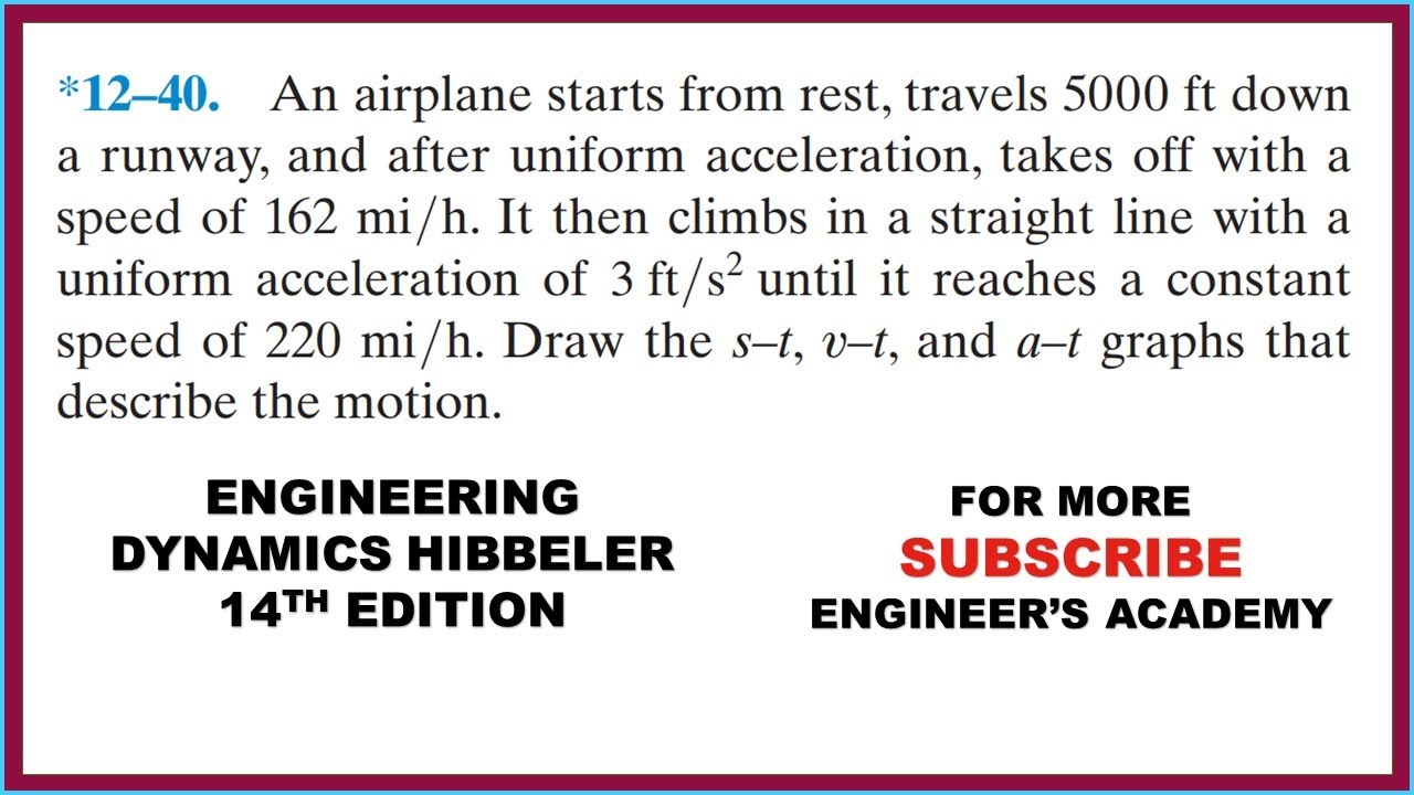 12-40 | Engineering Dynamics Hibbeler 14th Edition | Engineers Academy