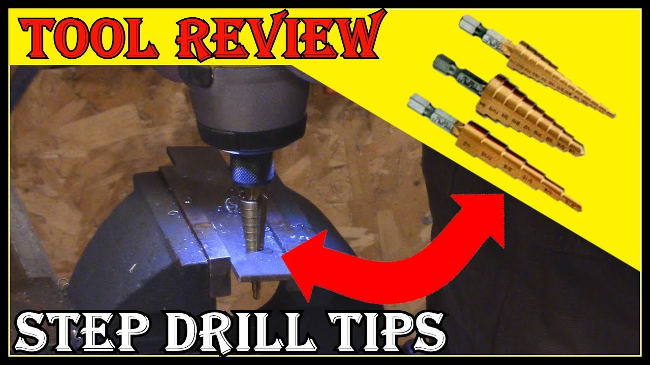 BEST STEP DRILLS TO USE  -  WATCH BEFORE YOU BUY  BAD ONES
