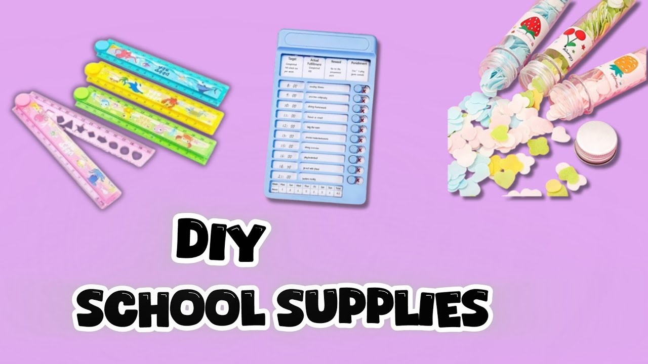 Diy amazing School supplies |you must try|#schoolsupplies