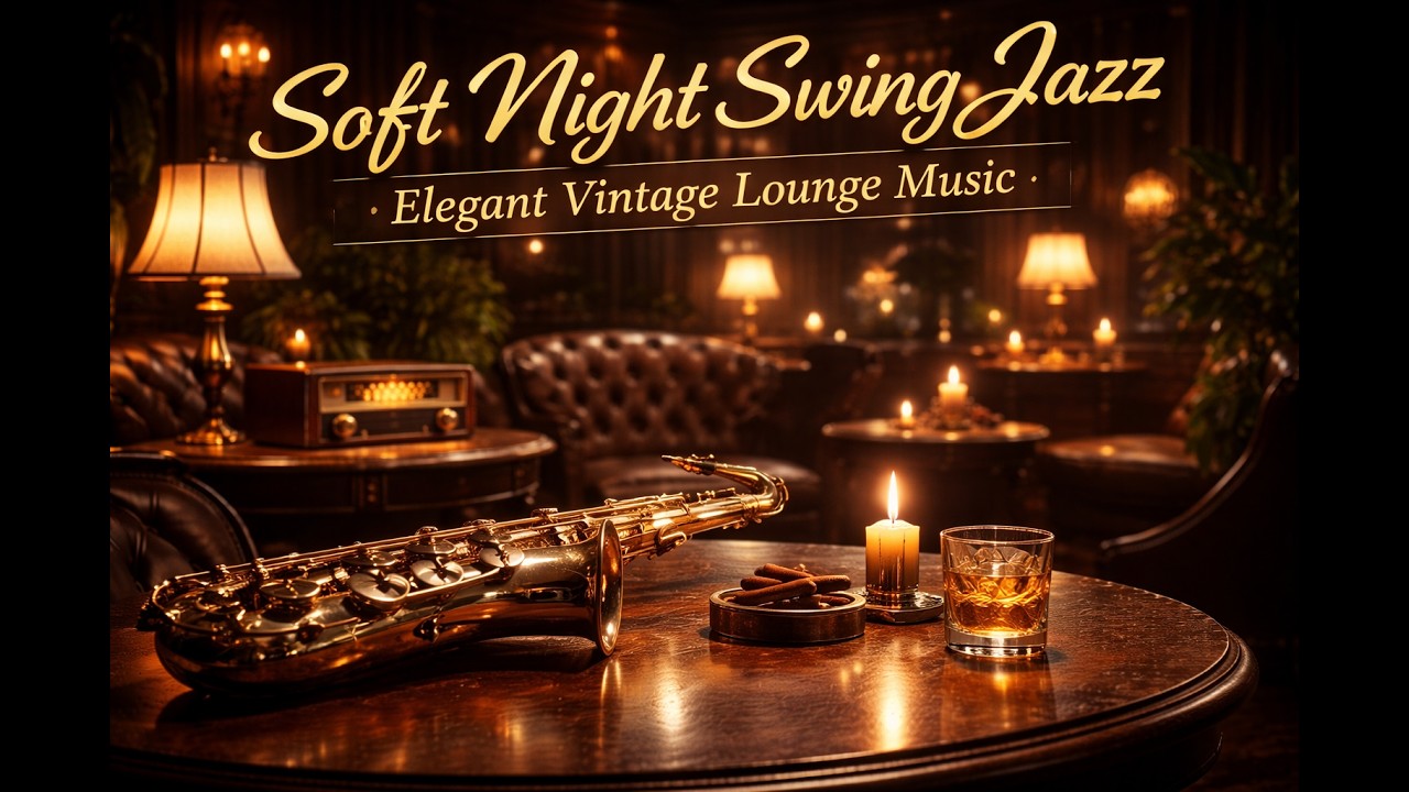 Soft Night Swing Jazz 🎷 Elegant Vintage Lounge Music