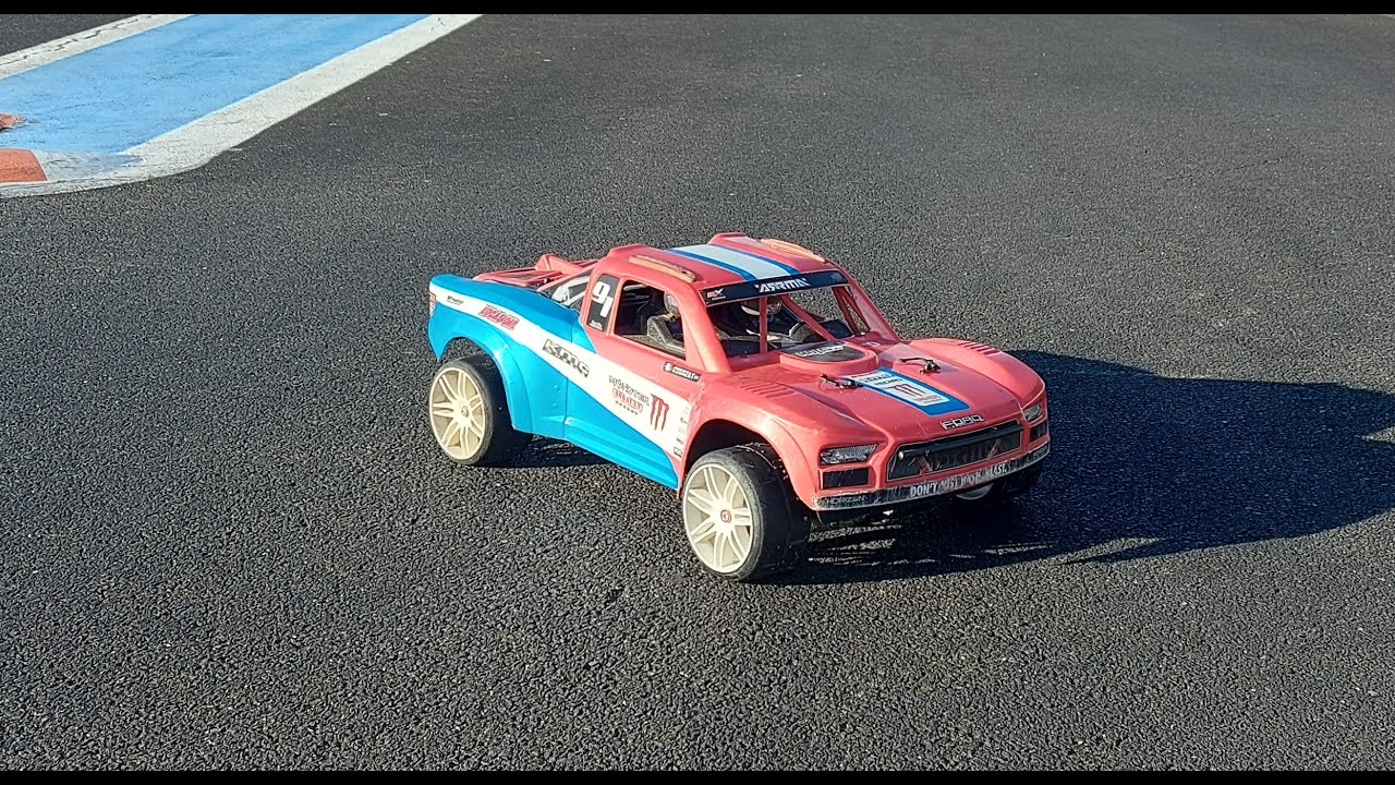 Essai roue GRP 1/5 Arrma Mojave 6s sur piste une dinguerie