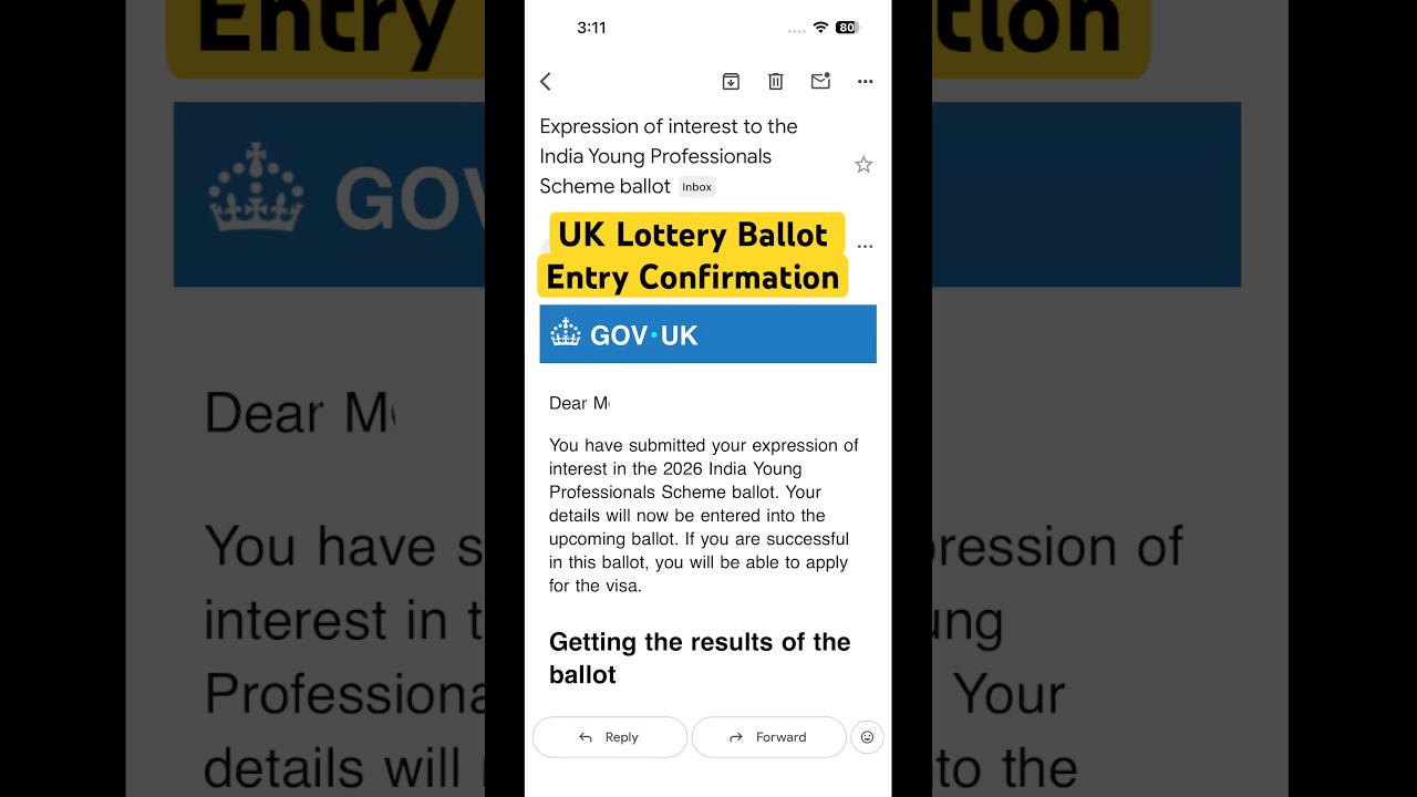 UK Lottery Visa Result 2026 🇬🇧 | India YPS 2nd Ballot Result | Check Your Email #uklottery #result