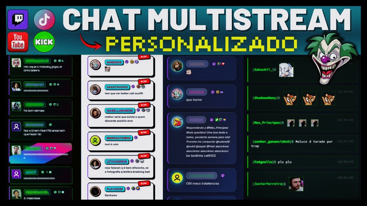 🔥The BEST and most COMPLETE MultiStream Chat & Normal Chat for Live Streams on DIFFERENT PLATFORMS