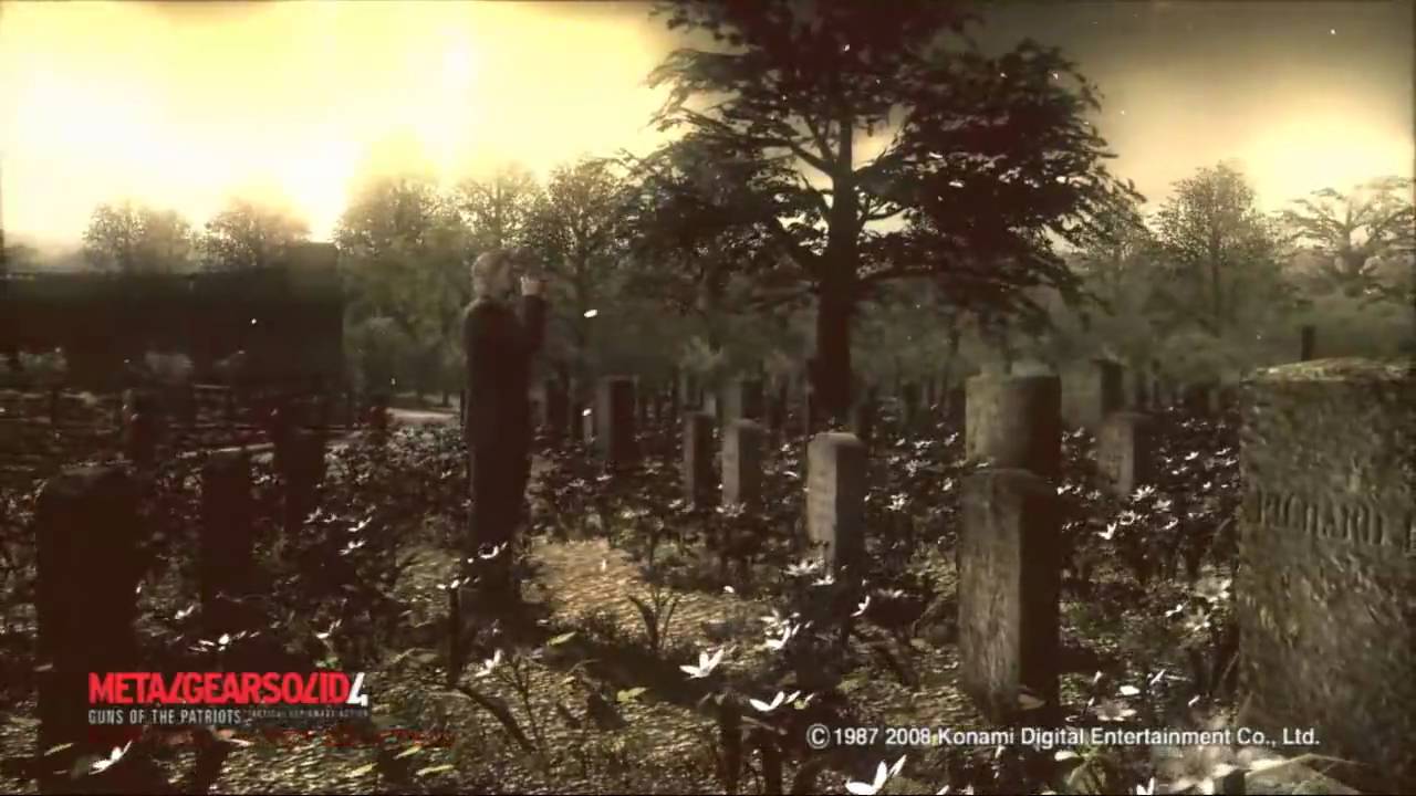 MGS4 Start Menu title screen in HD