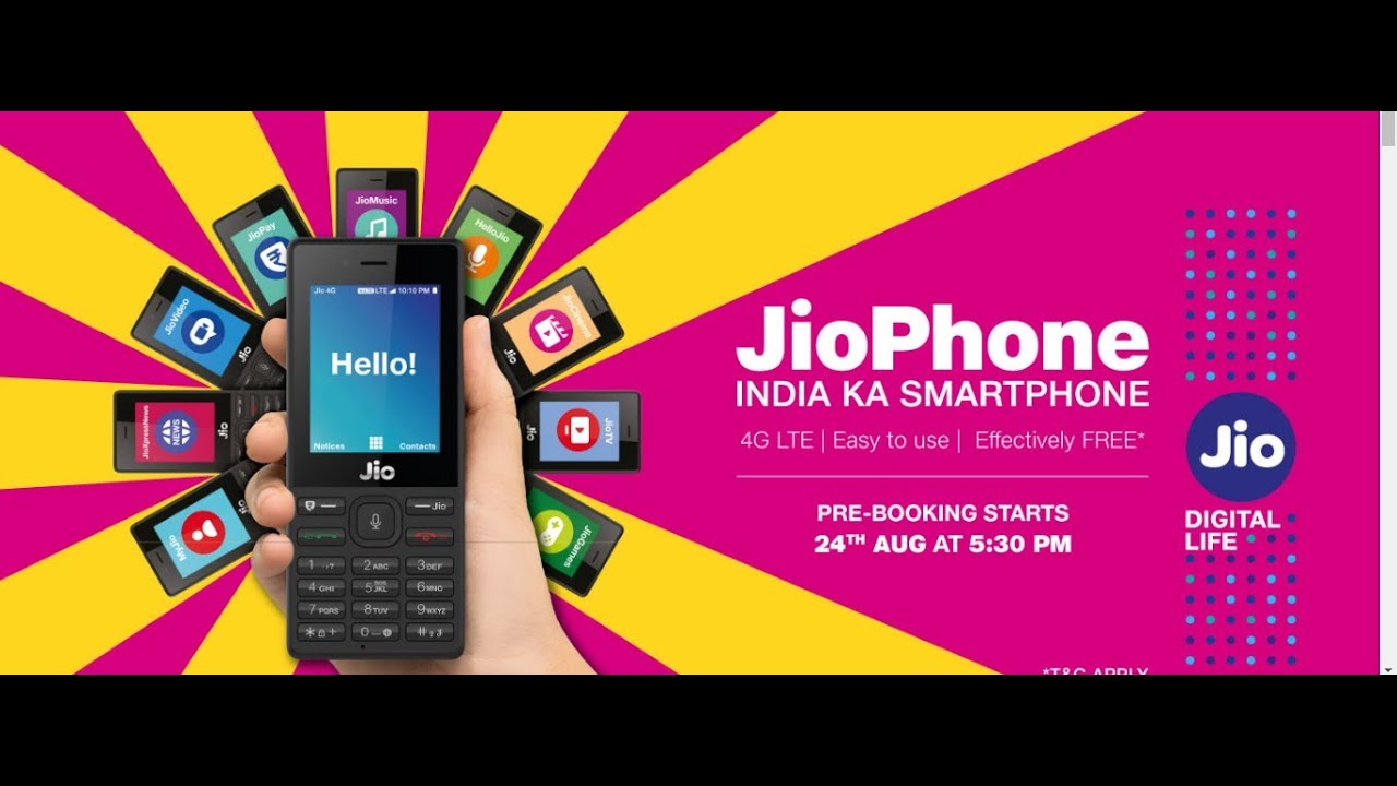How To Book Jio Phone through SMS