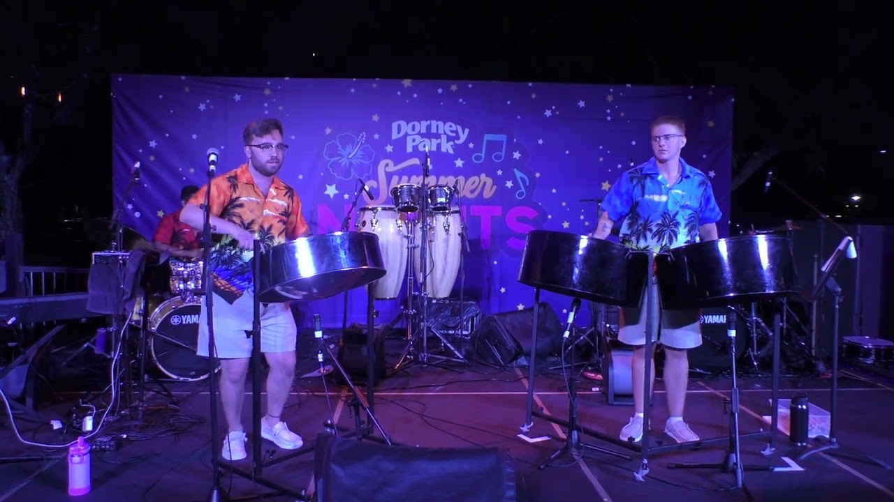 Steelpan Jam (Steel Drums) 4K @ Summer Nights Dorney Park 07/20/2024