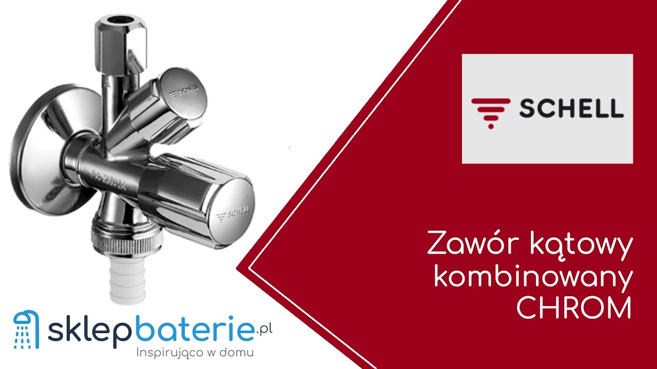 Zaw&oacute;r kombinowany do baterii umywalkowych i kuchennych CHROM SCHELL 035450699 - SklepBaterie.pl