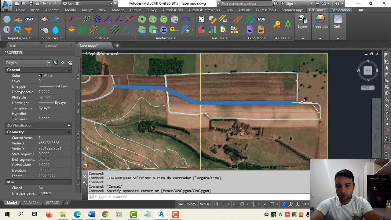 Elaboração de Mapa Topográfico para Agricultura