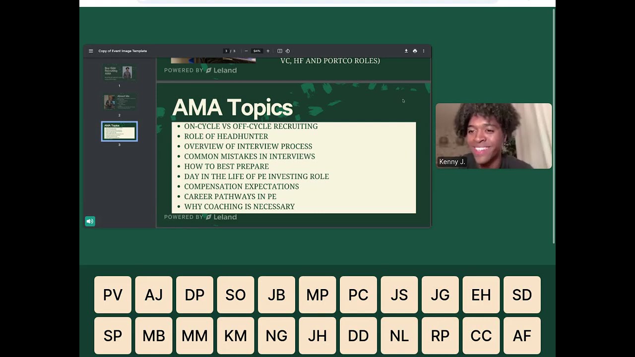 Buy-Side Recruiting: AMA w/ KKR & Blackstone Pro
