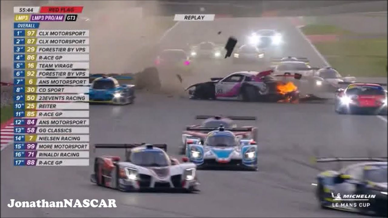 Marta Garcia Huge Crash Barcelona Michelin Le Mans Cup