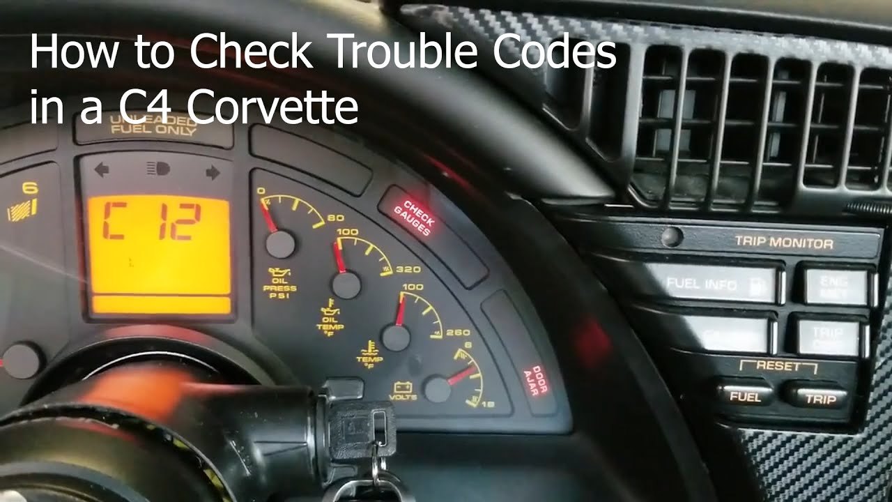 Как проверить коды неисправностей в Corvette C4