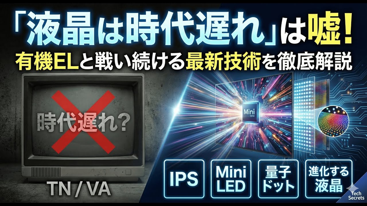 「液晶は時代遅れ」は嘘！ TN/VA/IPS/Mini LED... 液晶が有機ELと戦い続ける最新技術の仕組みを徹底解説