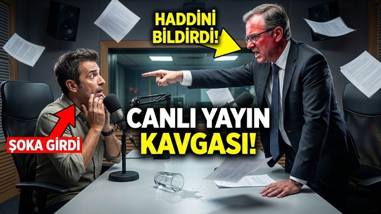 İSPANYA'DA CANLI YAYINDA KAVGA ÇIKTI! 
