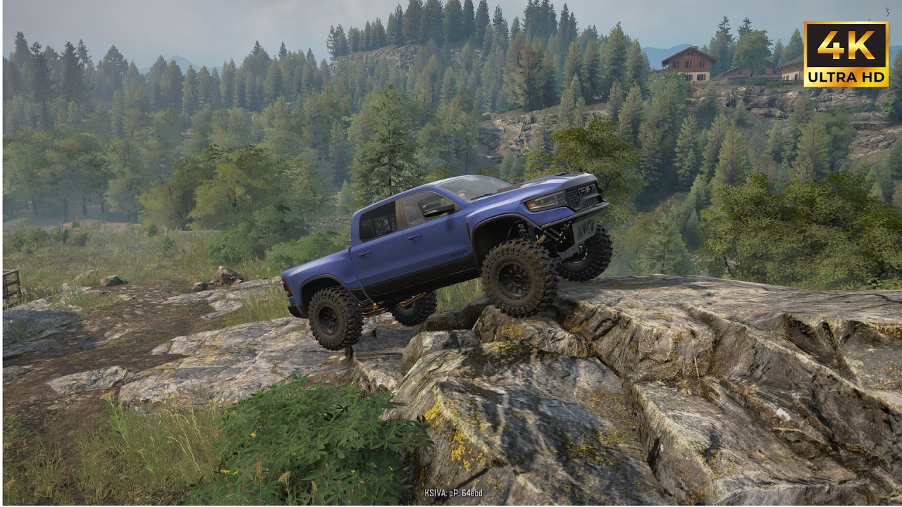 SnowRunner 4K 60FPS: RAM Truck Off-Road Adventure in Austria