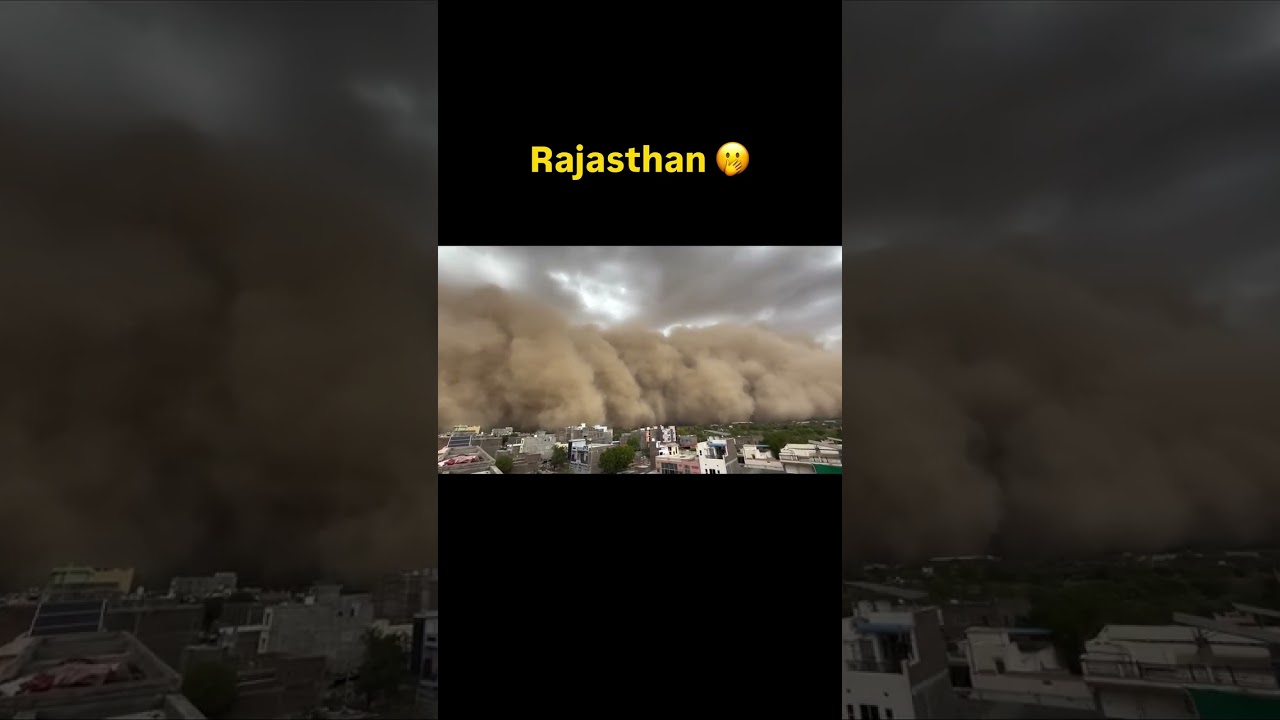 Daytime Turns Dark in Churu Amid Massive Dust Storm | Rajasthan News | Weather Update | Viral