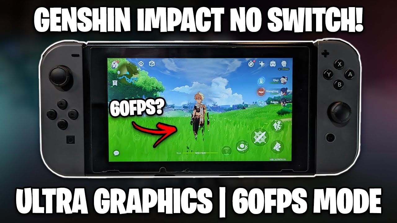 RODEI GENSHIN IMPACT DENTRO DO NINTENDO SWITCH!