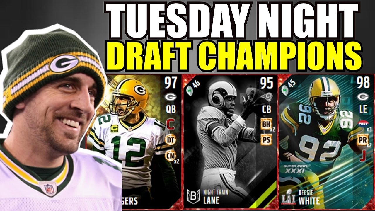 ELITES IN EVERY ROUND!!! TUESDAY NIGHT DRAFT CHAMPIONS! Madden 17 Draft Champions
