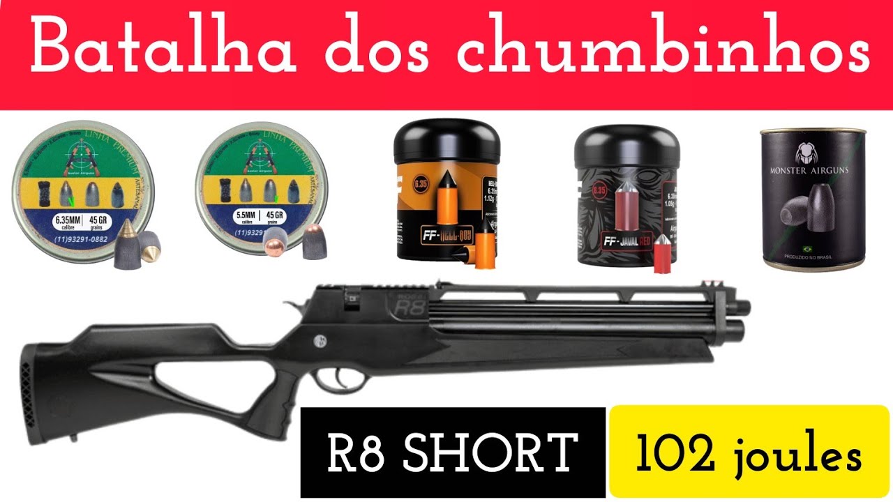 Batalha dos chumbinhos com Rossi R8 short 635