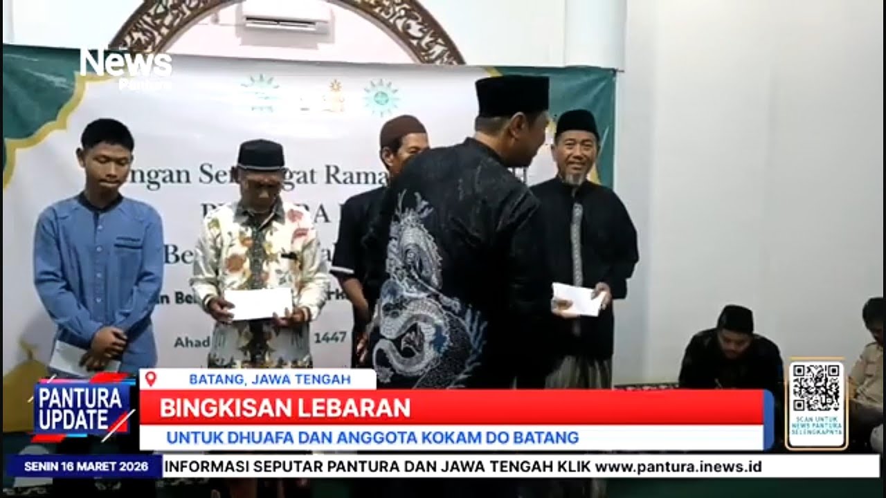 PR Muhammadiyah Kauman Batang bagikan bingkisan lebaran untuk dhuafa dan Kokam