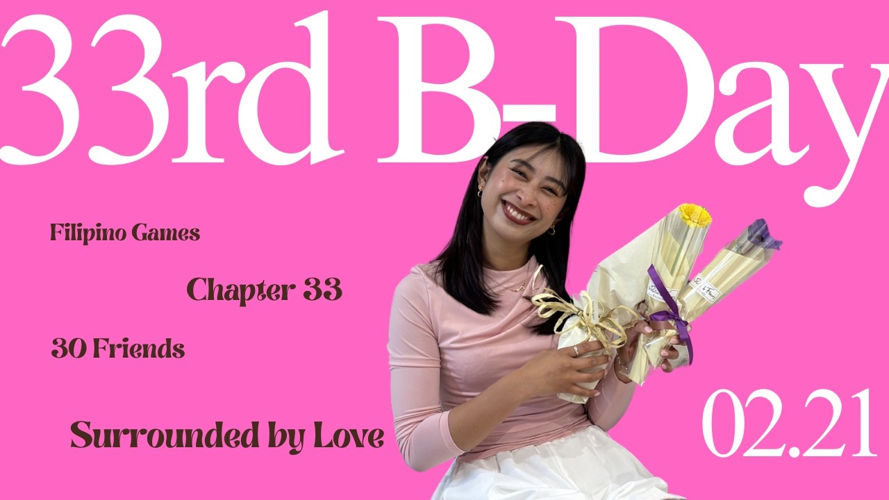 【B-day Vlog】33歳Birthday Party🎀30人集合！Pinkだらけの本気Celebration