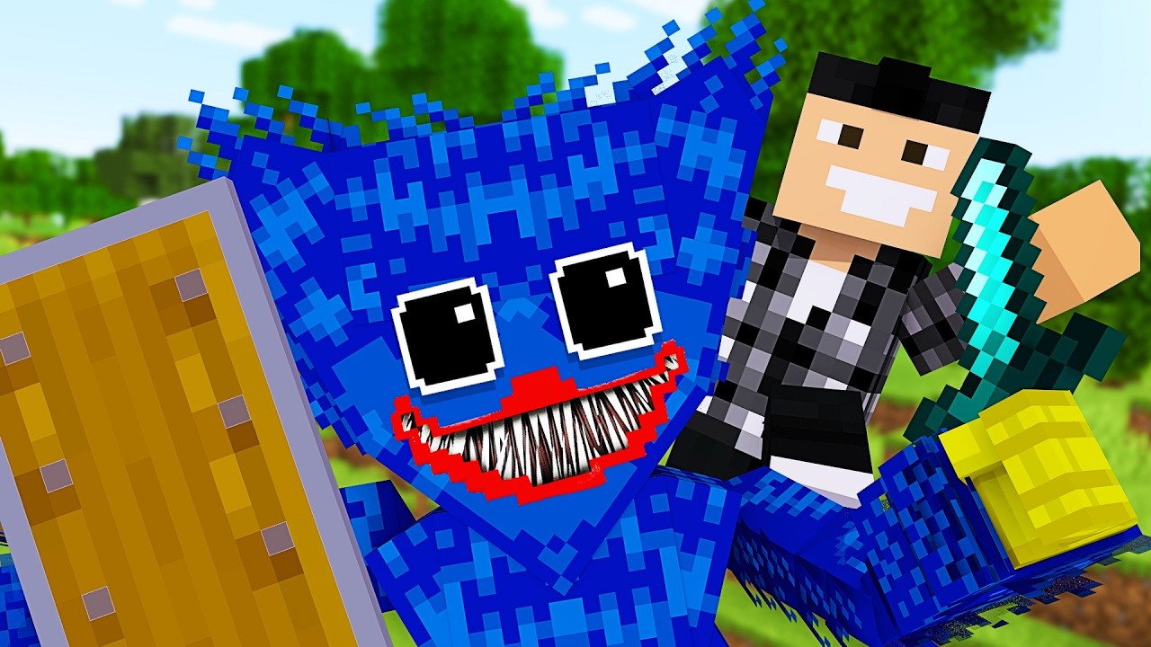 Minecraft mais Huggy Wuggy fini le jeu pour moi