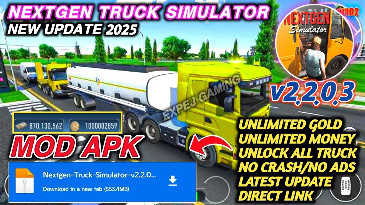 Nextgen Truck Simulator Mod Apk v2.2.0.3 New Update 2025 - Unlocked All Trucks