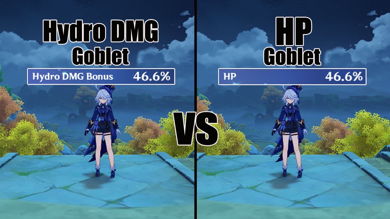 Furina Hydro DMG vs HP Goblet - BEST Build?? // Genshin impact