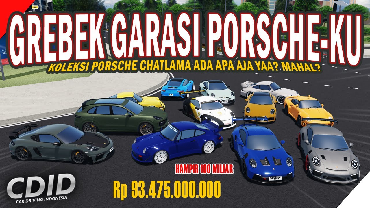 GREBEK GARASI CHATLAMA BAGIAN PORSCHE, TOTAL HAMPIR 100 MILIAR GA SABAR UPDATE NI | CDID ROBLOX V2.0