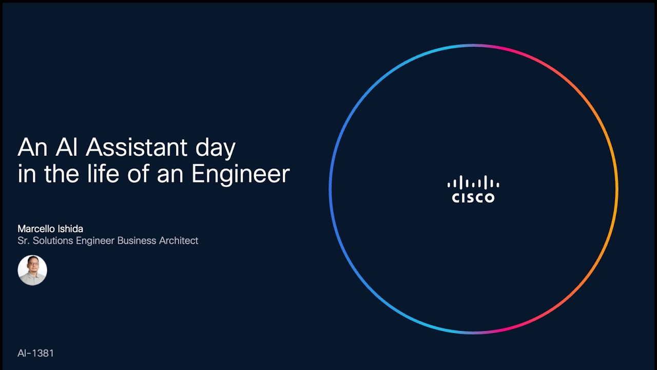 Cisco Live 2026 EMEA (Amsterdam): AI 1381, An AI Assistant Day in the Life of an Engineer