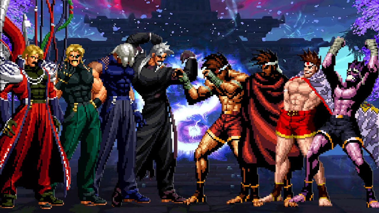 [KOF Mugen] Rugal Bernstein Team vs Joe Higashi Team