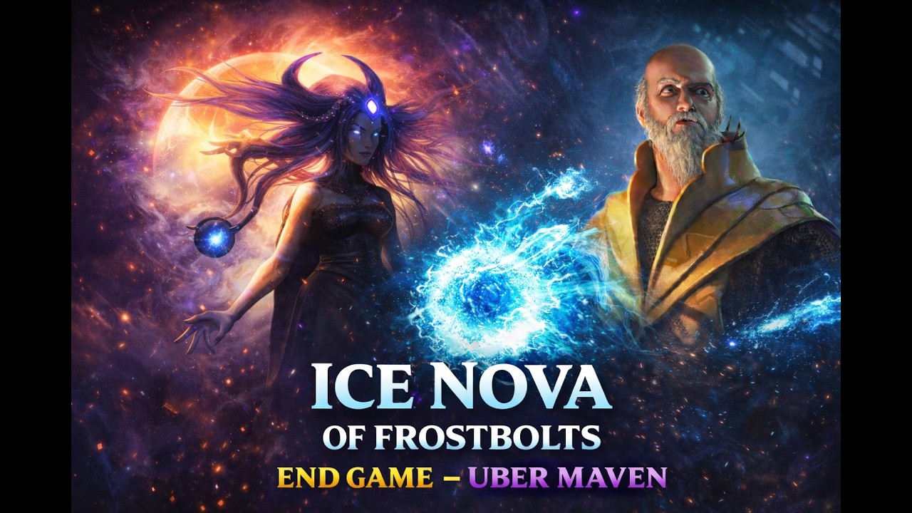 PoE - 3.28 - Ice Nova of Frostbolts Archmage - END GAME - Uber Maven